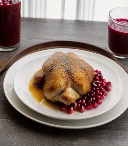 Chicken With Pomegranate Juice recipe image