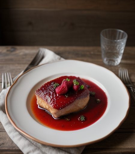 Chicken With Raspberry Glaze recipe image