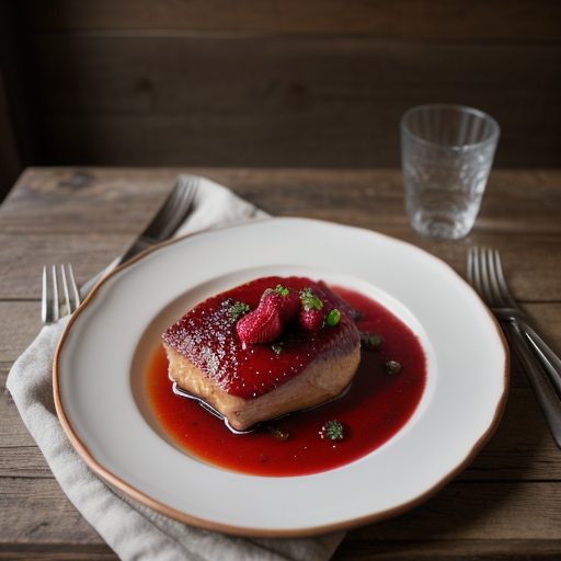 Chicken With Raspberry Glaze recipe image