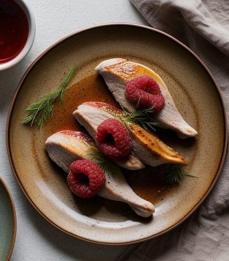 Chicken With Raspberry Vinegar recipe image
