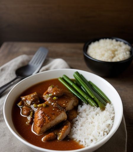 Chicken With Spicy Fruit Sauce recipe image