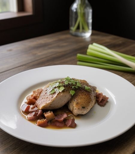 Chicken With Tomatoes & Leeks recipe image