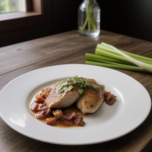 Chicken With Tomatoes & Leeks recipe image