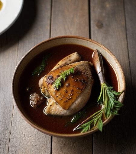 Chicken With Wine Sauce recipe image