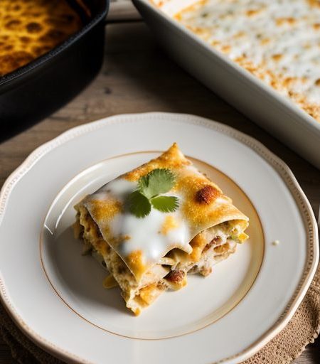 Chicken-Yogurt Enchilada Casserole recipe image