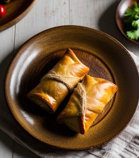 Chicken and Andouille Strudels recipe image