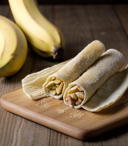 Chicken and Banana Eggroll Appetizer recipe image