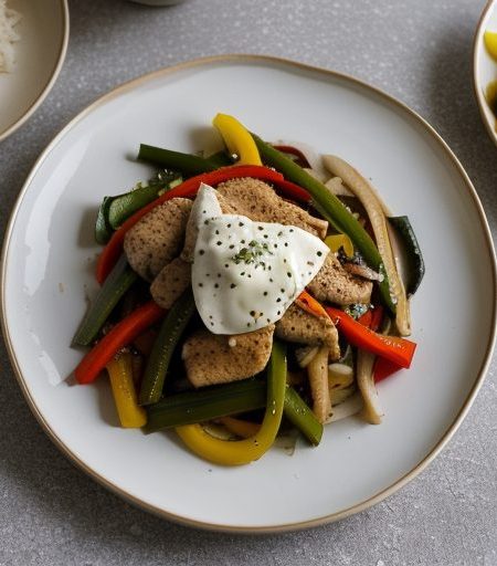 Chicken and Bell Pepper Stir-Fry - Bon Appetit recipe image