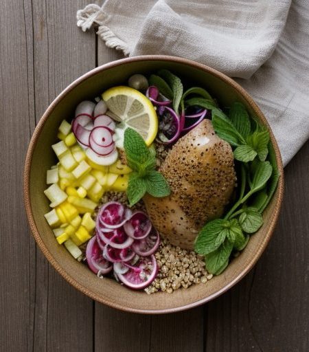 Chicken and Cracked-Wheat Salad recipe image