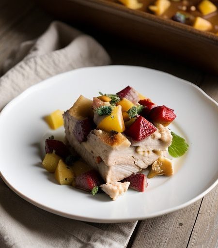 Chicken-and-Fruit Casserole recipe image