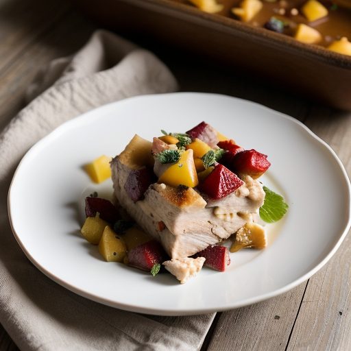 Chicken-and-Fruit Casserole recipe image