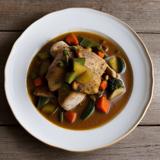 Chicken and Mixed Vegetable Stew - Bon Appetit recipe image