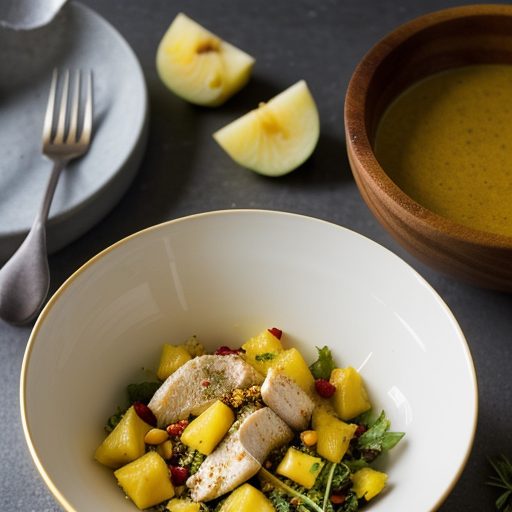 Chicken and Pineapple Salad in Curried Mayonnaise Dressin recipe image