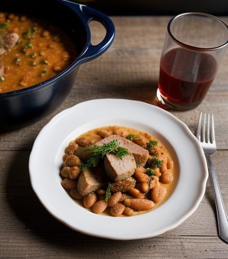 Chicken and Sausage Cassoulet recipe image
