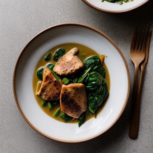 Chicken and Spinach in Coconut Milk--Mao Luau recipe image