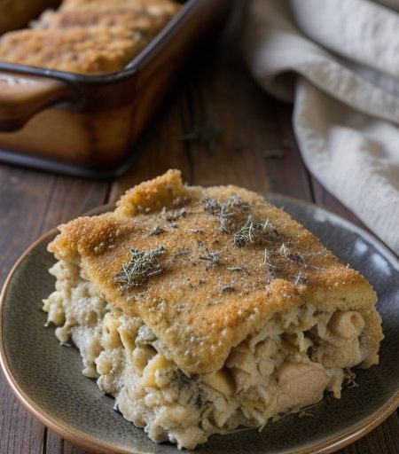 Chicken and Stuffing Casserole recipe image