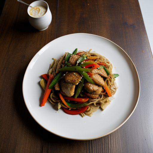 Chicken and Sweet Pepper Stir-Fry recipe image