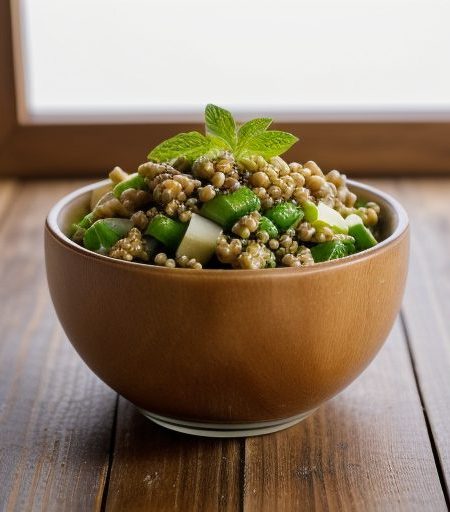 Chicken and Wheatberry Salad - Gh_9407 recipe image