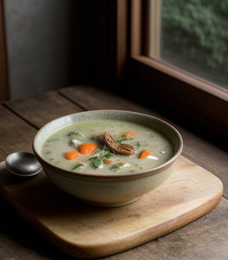 Chicken and Zucchini Soup recipe image