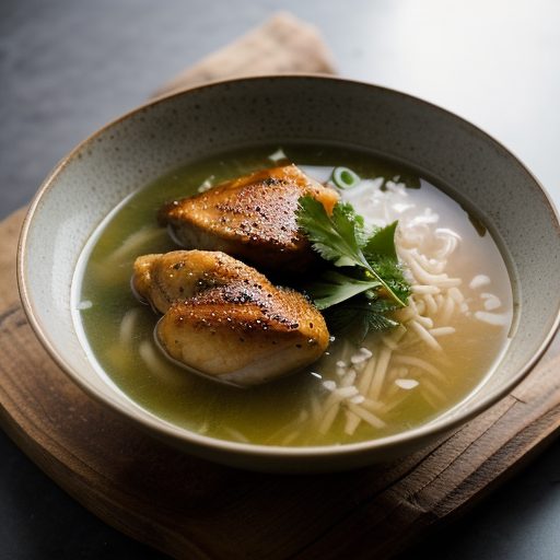 Chicken in Broth With Sour Vegetable recipe image