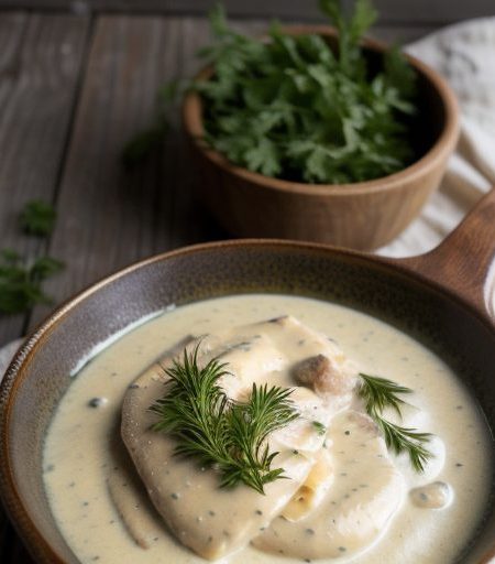 Chicken in Cream & Herb Sauce recipe image