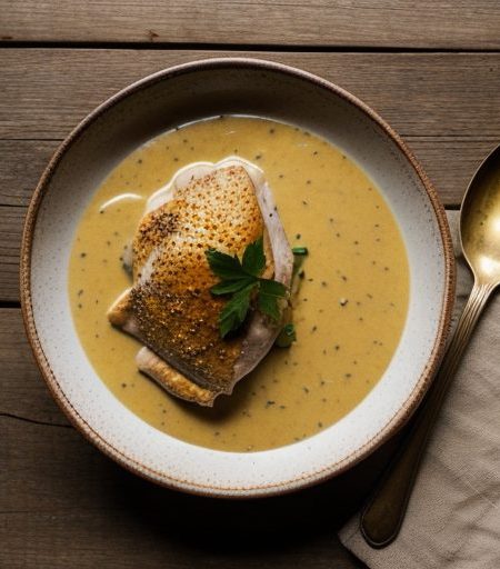 Chicken in Mustard "Cream" Sauce recipe image