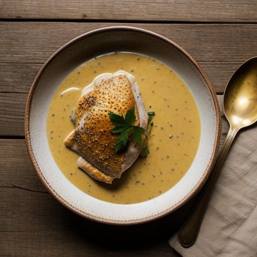 Chicken in Mustard "Cream" Sauce recipe image