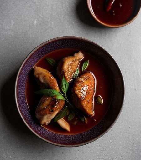 Chicken in Plum Sauce - Mwei Jiong Gai - Cant recipe image
