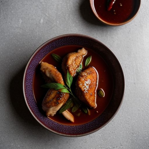 Chicken in Plum Sauce - Mwei Jiong Gai - Cant recipe image