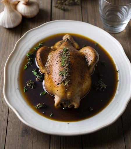 Chicken in Red Wine recipe image