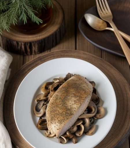 Chicken/Turkey and Mushrooms Parmesan recipe image