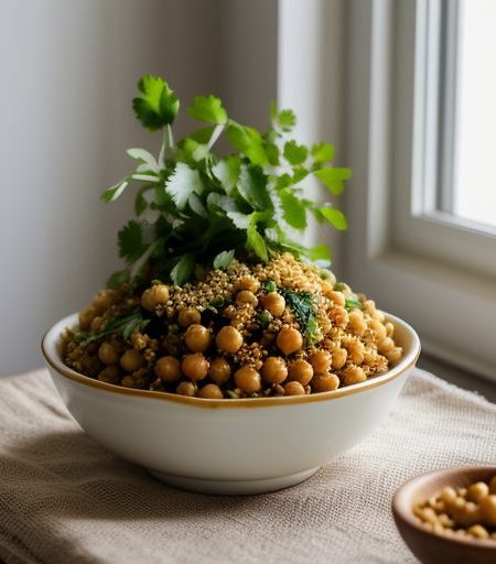 Chickpea & Couscqus Salad recipe image