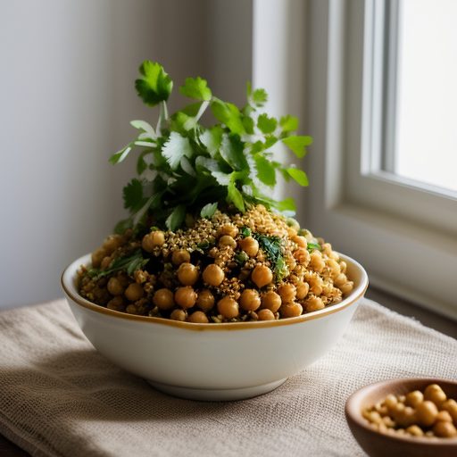 Chickpea & Couscqus Salad recipe image
