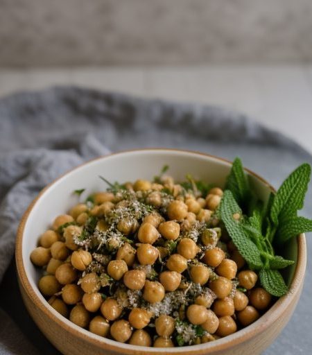 Chickpea Salad With Garlic-Cumin Vinaigrette recipe image