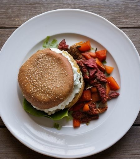 Chickpean and Goat Cheese Burgers recipe image