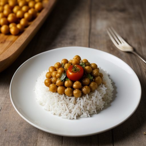 Chickpeas With Tomatoes and Rice recipe image