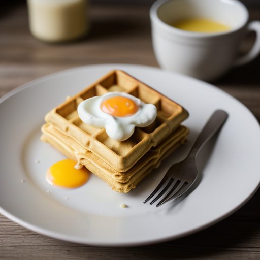 Chiffon Waffles recipe image