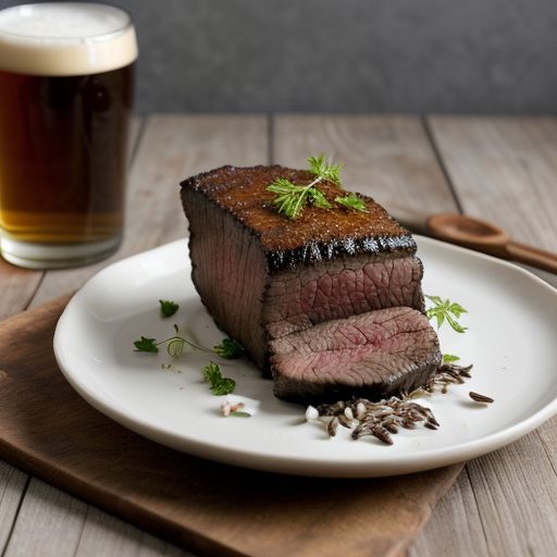 Chil-Beer Brisket of Beef Over Wild Rice Amad recipe image