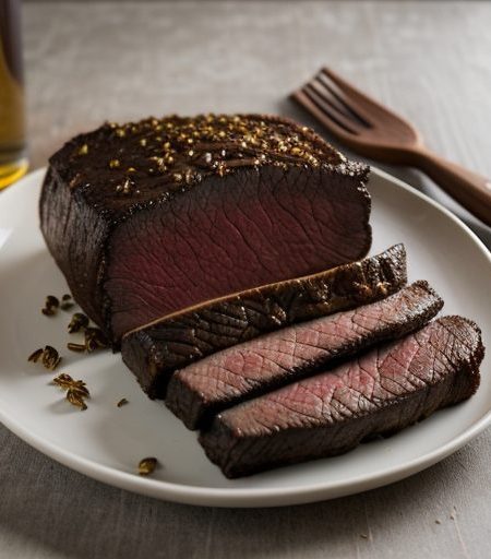 Chil-Beer Brisket of Beef Over Wild Rice Amadi recipe image