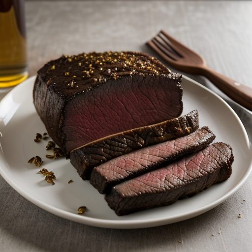 Chil-Beer Brisket of Beef Over Wild Rice Amadi recipe image