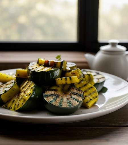Chile-Coated Grilled Summer Squash & Zucchi recipe image