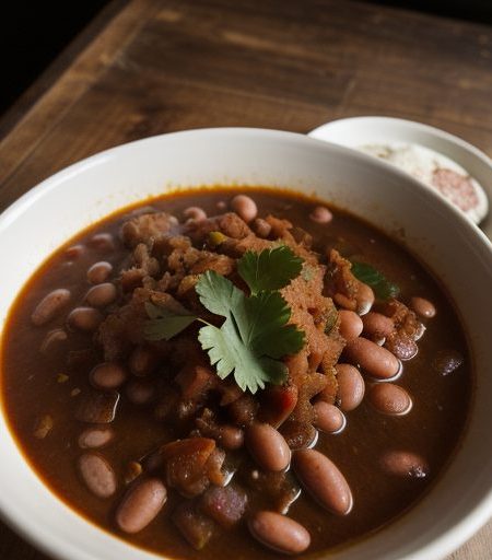 Chile Grande With Beans recipe image