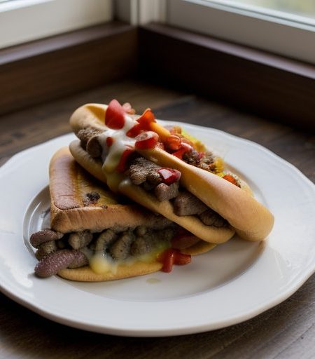 Chili-Cheese Steaks recipe image