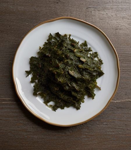 Chili-Garlic Mustard Greens recipe image