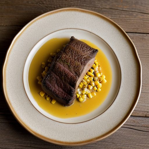 Chili Roasted Sirloin With Corn Pudding recipe image