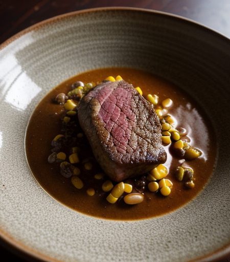 Chili-Rubbed Sirloin With Corn-Bean Salsa (5 PTS recipe image