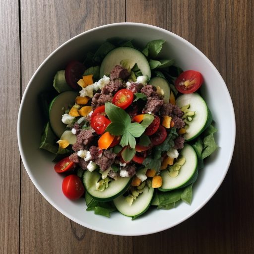 Chili Salad With Lots of Vegetables recipe image