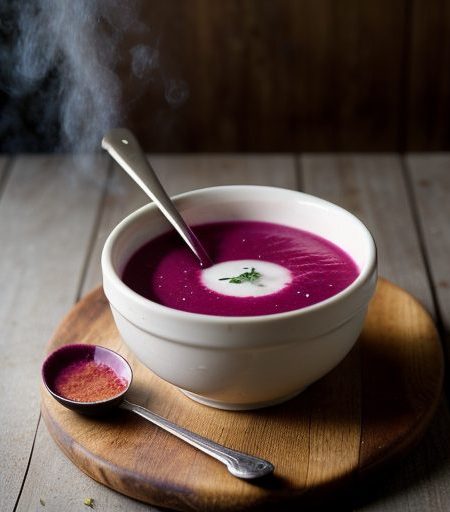 Chilled Beet and Cucumber Soup recipe image