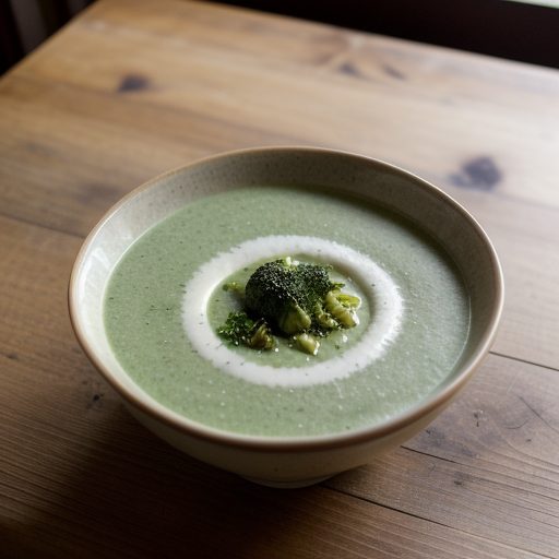 Chilled Broccoli Soup With Porcini And recipe image