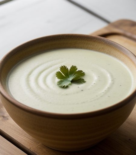 Chilled Cream of Cucumber & Celery Soup recipe image
